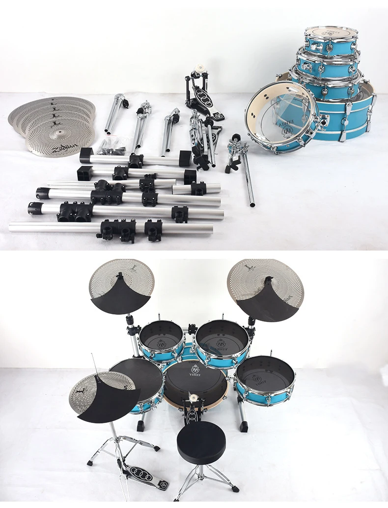 Factory Direct Wholesale Portable Space Aluminum Drum Sets Drum Kit