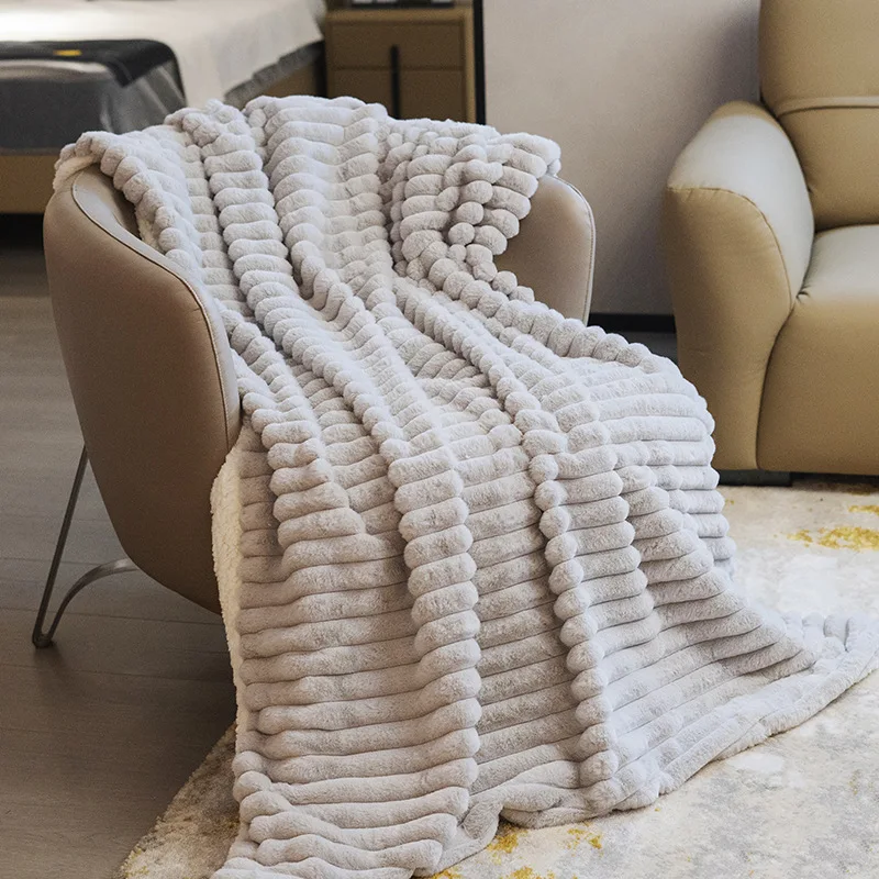 Winter Bubble Plush Blankets Wholesale Double Sided Thickened Luxury ...