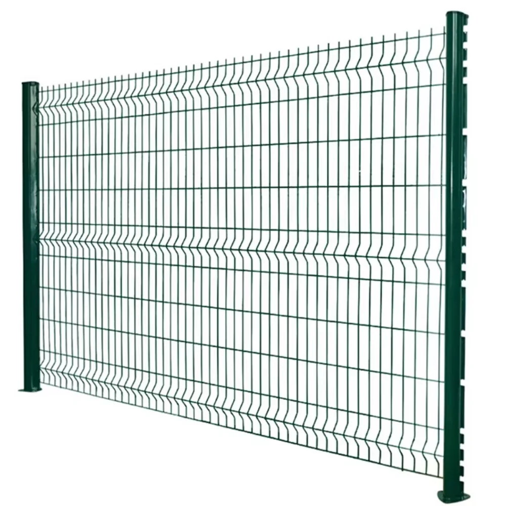 Heavy Duty 3D Peach Post Security Fence Welded V-Bend Mesh 60-Day Garden Barrier Heat Treated Safety Fencing for power station fence