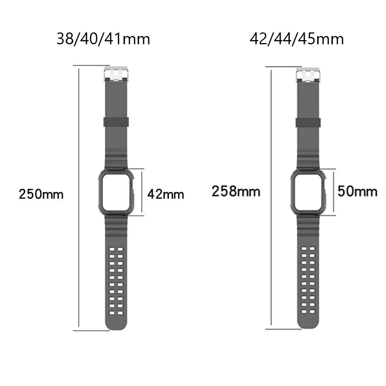Silicone Sport Replacement Strap For Apple Watch Band 44mm 40mm 42mm ...