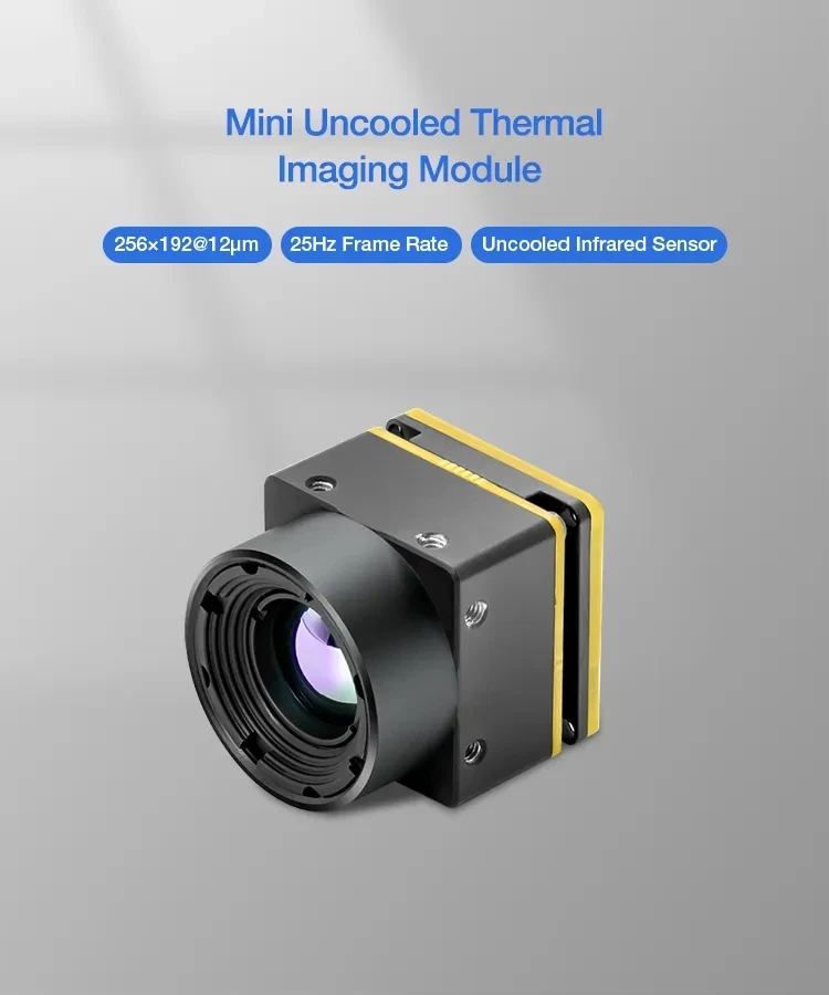 FPV Thermal imaging camera 256*192 CVBS output Long Wave Infrared 12um Temperature Measurement Mini Thermal Imaging camera supplier