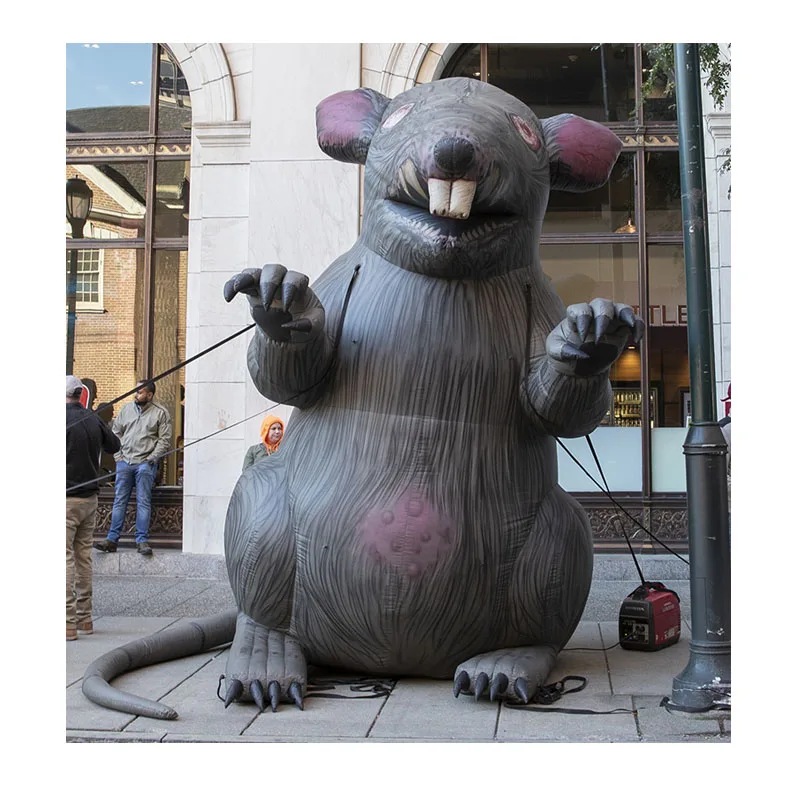 Event Animal Inflatable Cartoon Character Customized Advertising Event Mouse Giant Inflatable Rat Model Balloon