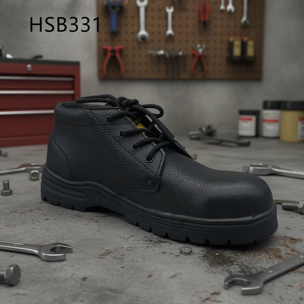 HY,Factory Machinist Durable Stitching Rubber Sole Not Drop Safety Boots Outdoor Steel Toe Insert Labor Insurance Shoes HSB331