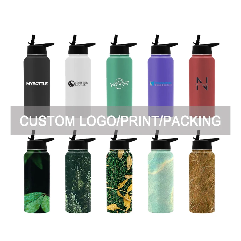 Custom Logo Thermos Flask - Double Wall Stainless Steel