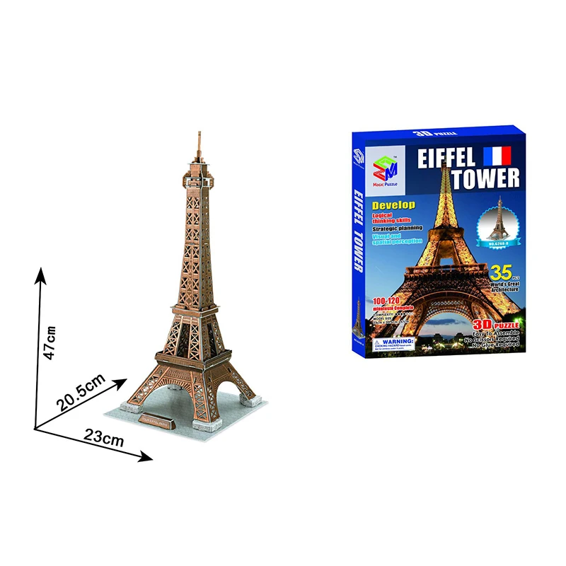 Other Toy World Illustrious Building Custom Box Most Word Famous Architectural 3d Paper Puzzle