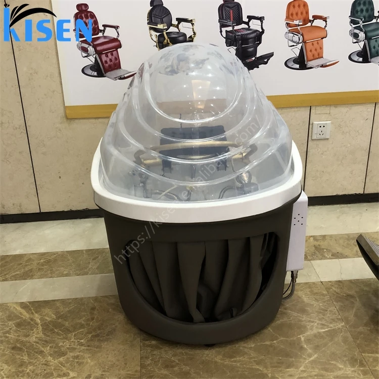 KISEN  Salon Hairdressing Simple Design Shampoo Sink  Backwash Unit Bowl Cheap Price Portable Hair Wash Sink With Water Pipes