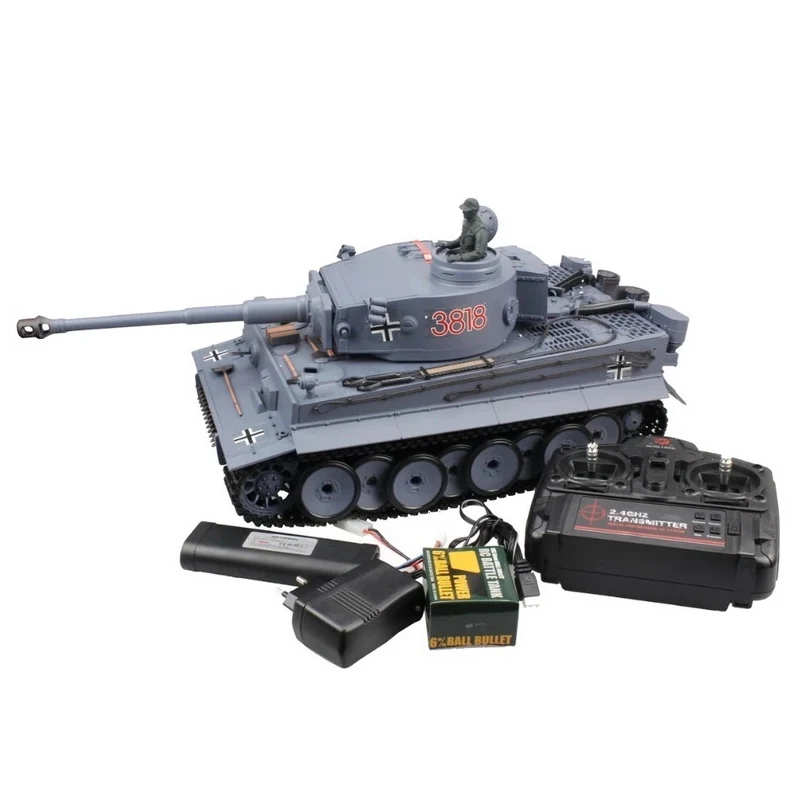 Flash Et Unité De Recul Pour Canon De Char RC Tiger I 1/16 Henglong - Pièce Neuve Bleue, Modèle 3818