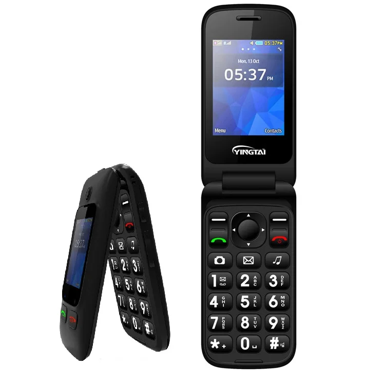 2.4 Inch Unlock Dual Sim Old People Mobile Phone with Keypad Talking 2G3GGSM WCDMA Flip Phone