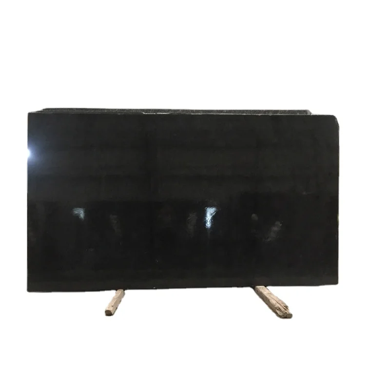 Angola Black Granite Slab cheap black big slabs granite prices interior and exterior design