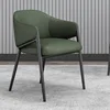Dark green leather chair