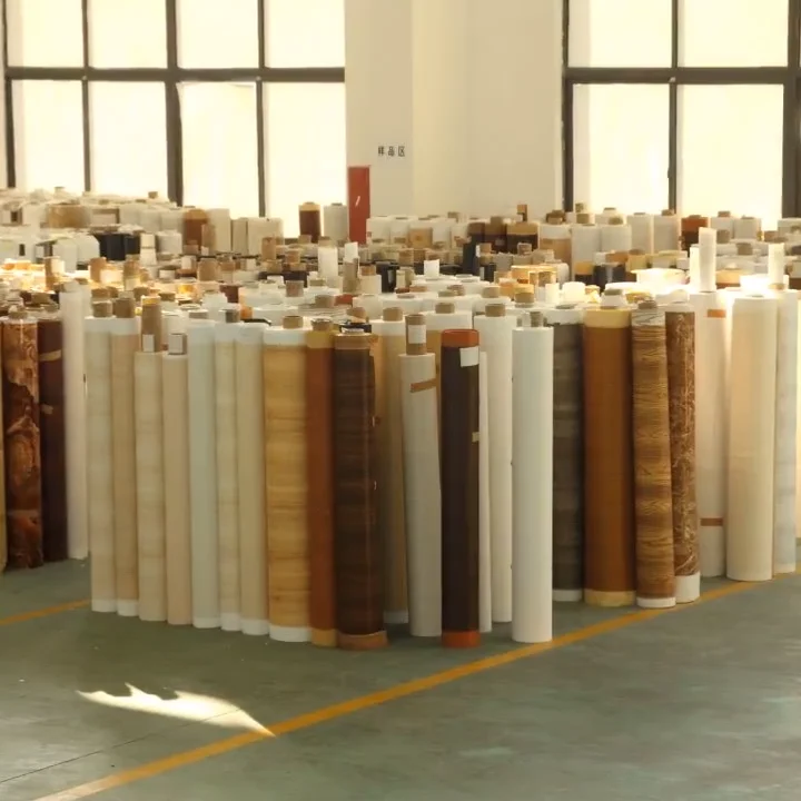 Interior Films Texture Wood Grain Pvc Door Film Lamination Decorative