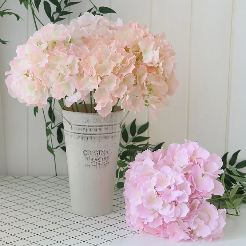 Ramo De Hortensias De Seda Púrpura Para Decoración De Boda,Hortensias De  Tacto Real,Flores,Hortensias,Venta Al Por Mayor - Buy Seda Artificial De  Flor De Hortensia,Flores De Seda De Hortensias,Casa De Arreglo De Flores