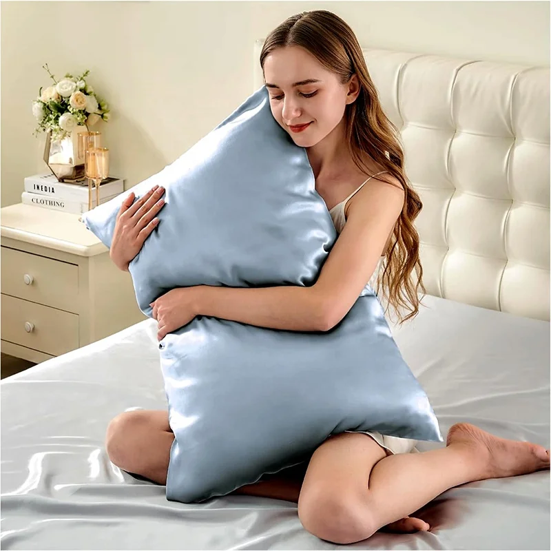 Hair Care Luxury 100% Mulberry Silk Pillowcase Real Silk with Embroidered Pattern supplier