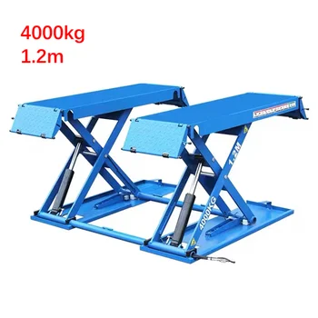 Direct Sale from Factory Mid-Rise 1.2M Scissor Car Lift 4 Ton Hydraulic Garage Elevator Car hoist