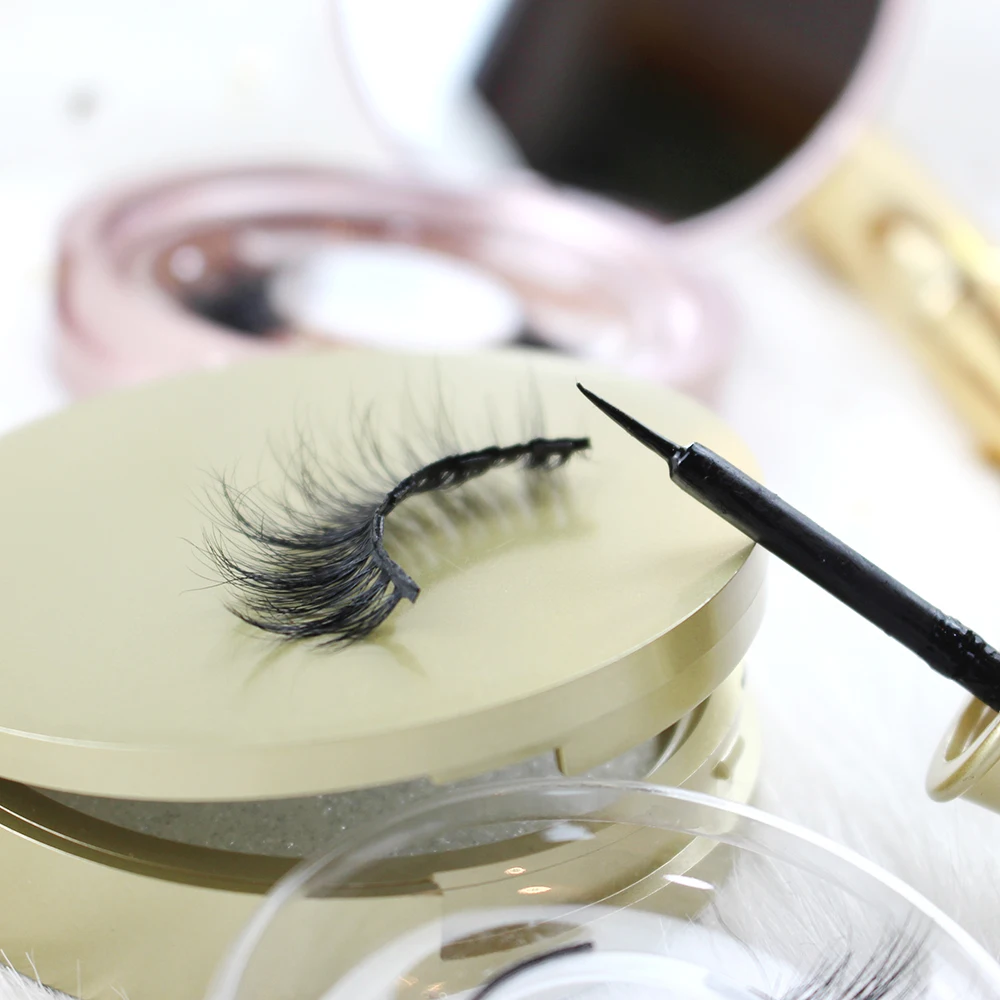 Лидер продаж на Amazon, магнитные ресницы для подводки глаз с магнитной подводкой, Прямая поставка со склада, поставщик ресниц