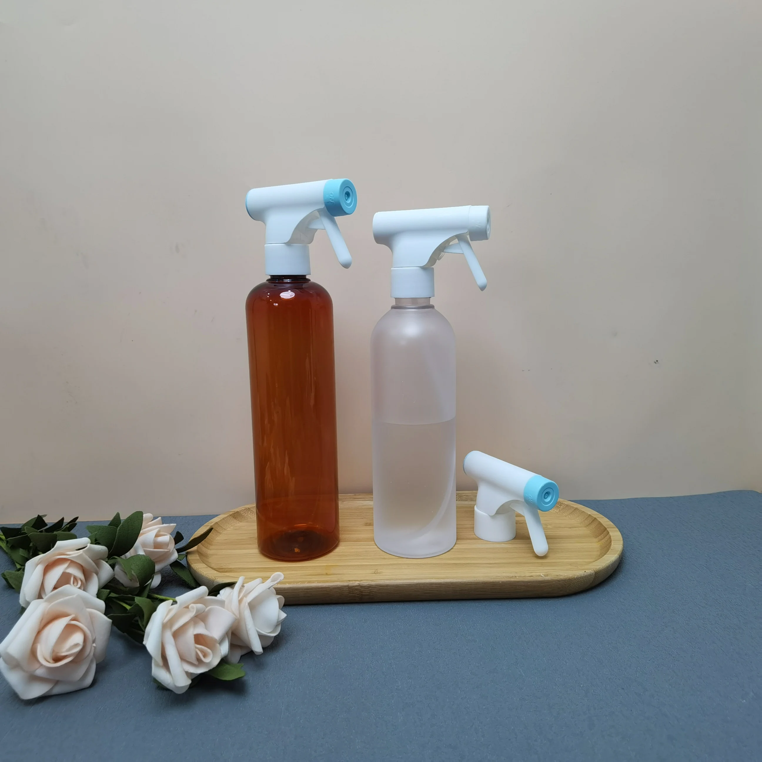 Empty 250ML 350ML 500ML Cosmo Bottles with Trigger Spray Chunky Bottle Detergent Cleaners Trigger Spray Bottle Custom logo
