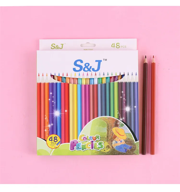 Недорогие японские детские объемные 24 36 72 растворимые нагрудные карандаши
