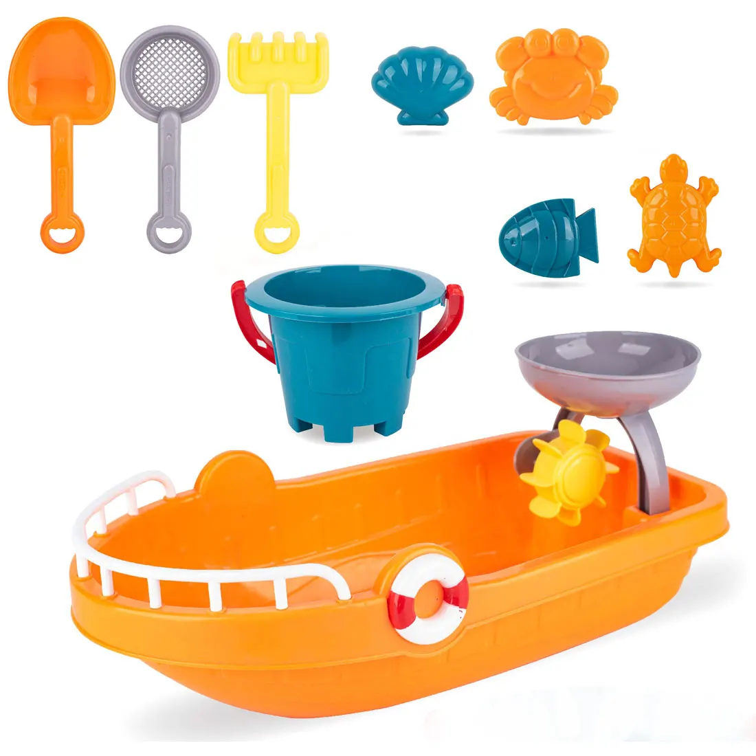 Hot Sales Summer Outdoor Toy Plastic Boat Mold Kids Toys Playing Snow