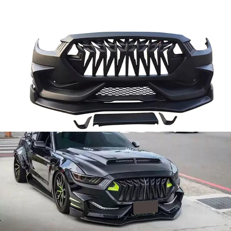 Upgrade  S STYLE PP Front Bumper Body kit For Ford Mustang 2015-2017 Bodykit