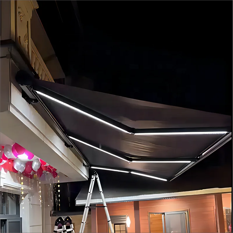 Retractable Prefab Awnings Shade Container Awning Outdoor Stretch Awnings