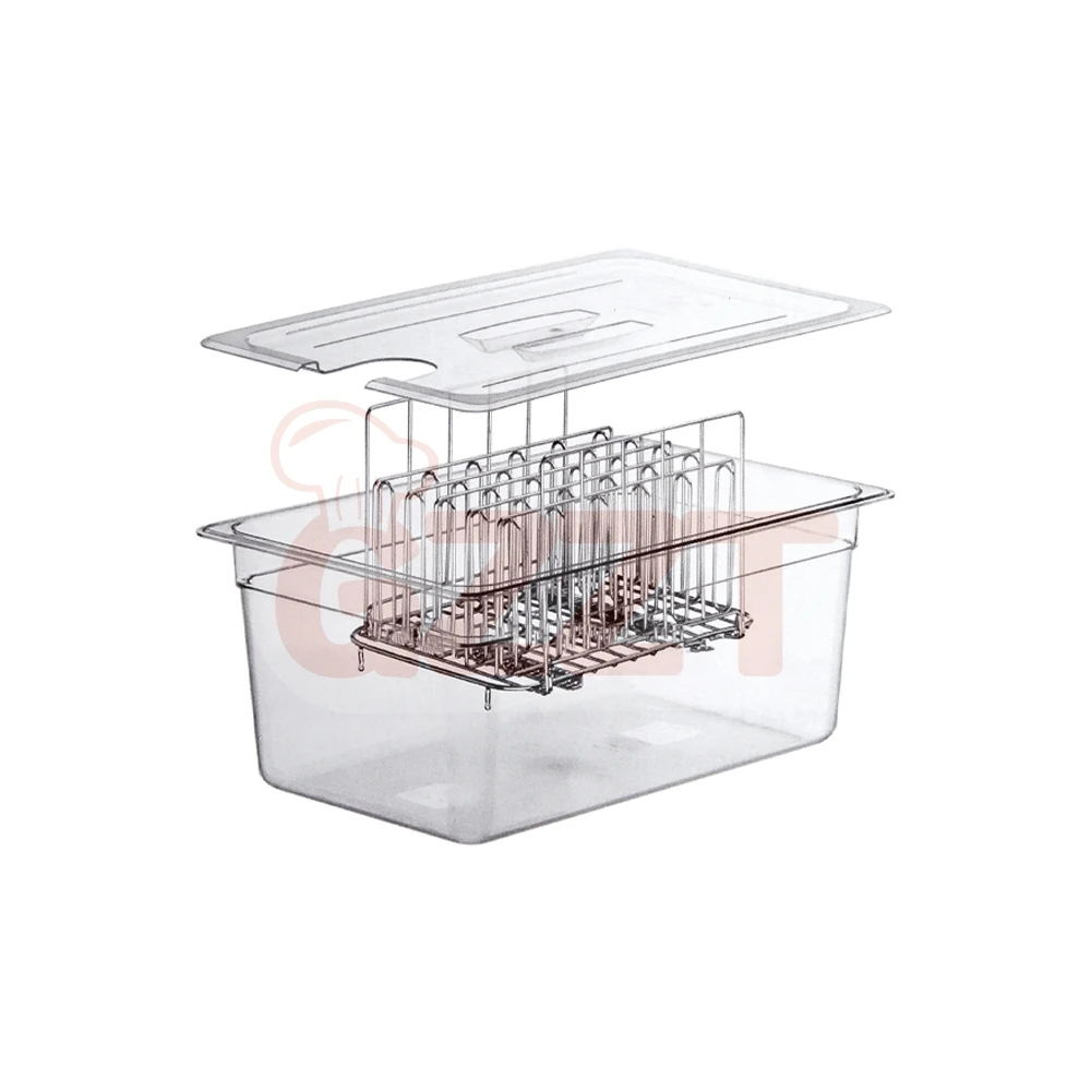 Récipient Sous Vide 11L Grande Capacité Avec Séparateur Inox Réglable – Conteneur Transparent Sans BPA Pour Cuisson Sous Vide Précise
