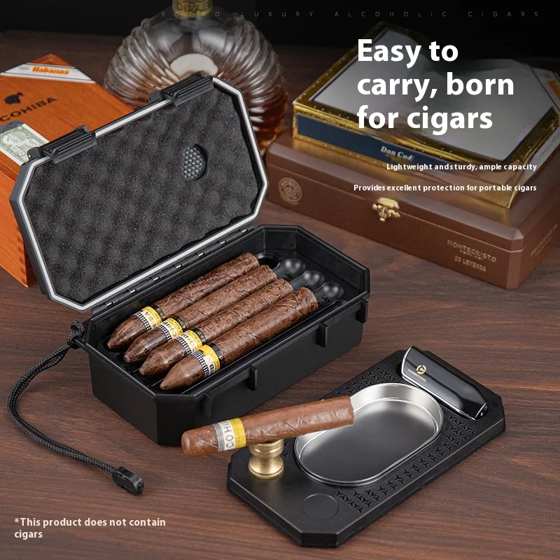 Hannicook Cigar Large-Capacity Ten-Pack Moisturizing Box Creative  Double-Layered Portable Waterproof Model HCH-196 Made Plastic| Alibaba.com