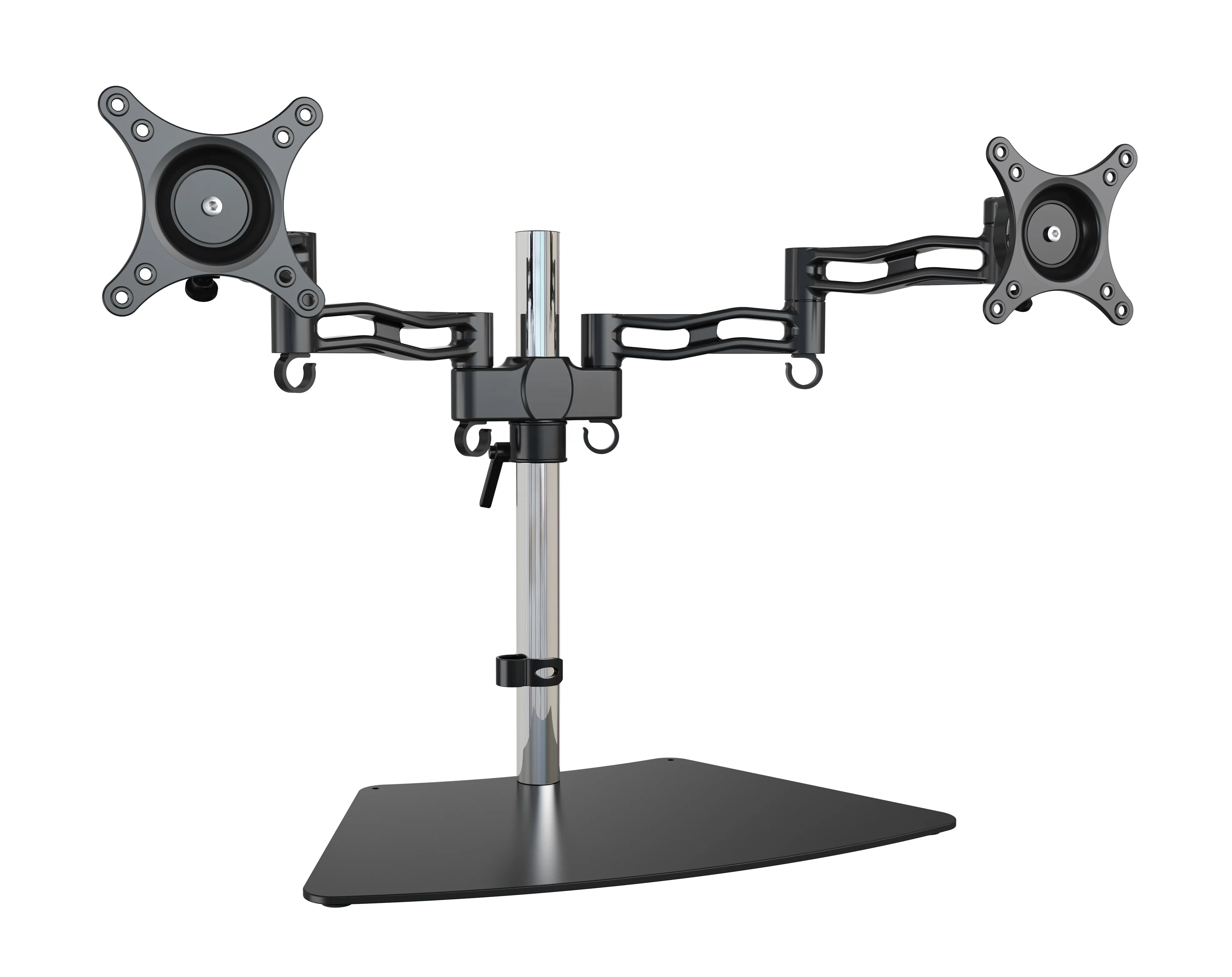 V-mounts Fully Adjustable Monitor Arm Dual Monitor Stand  With VESA Plate Locking Screw D08S