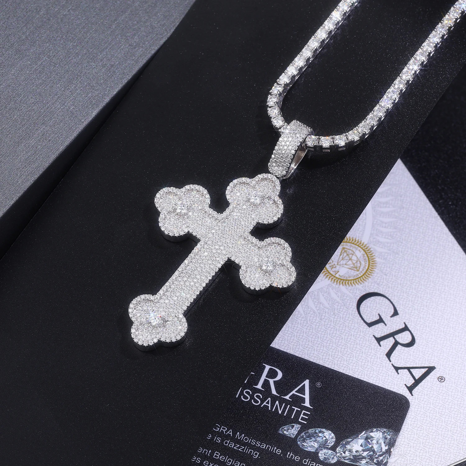 Big Discounts 925 Necklace Sterling Silver 925 Silver Jewelry Moissanite  for Men Fashion Necklaces Only Pendants Wholesale