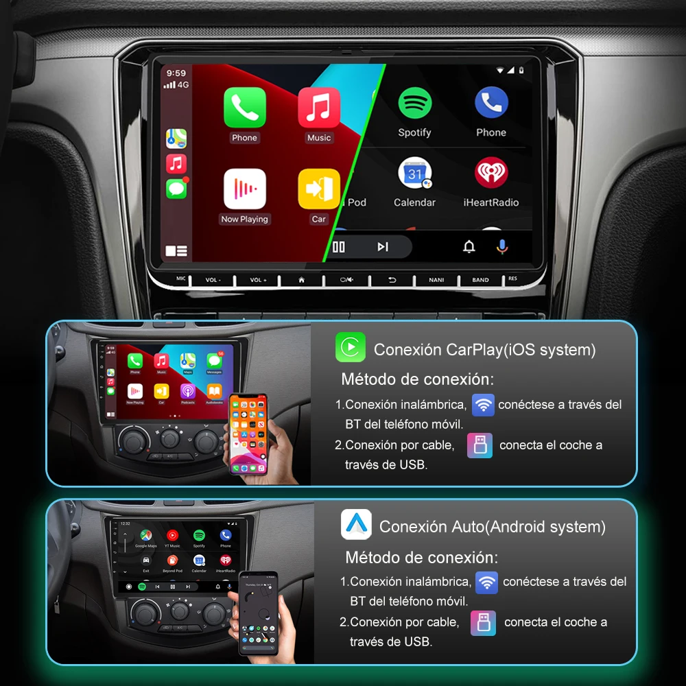 Jmance Android Player Car 9 Inch For Vw Volkswagen Radio Stereo Carplay