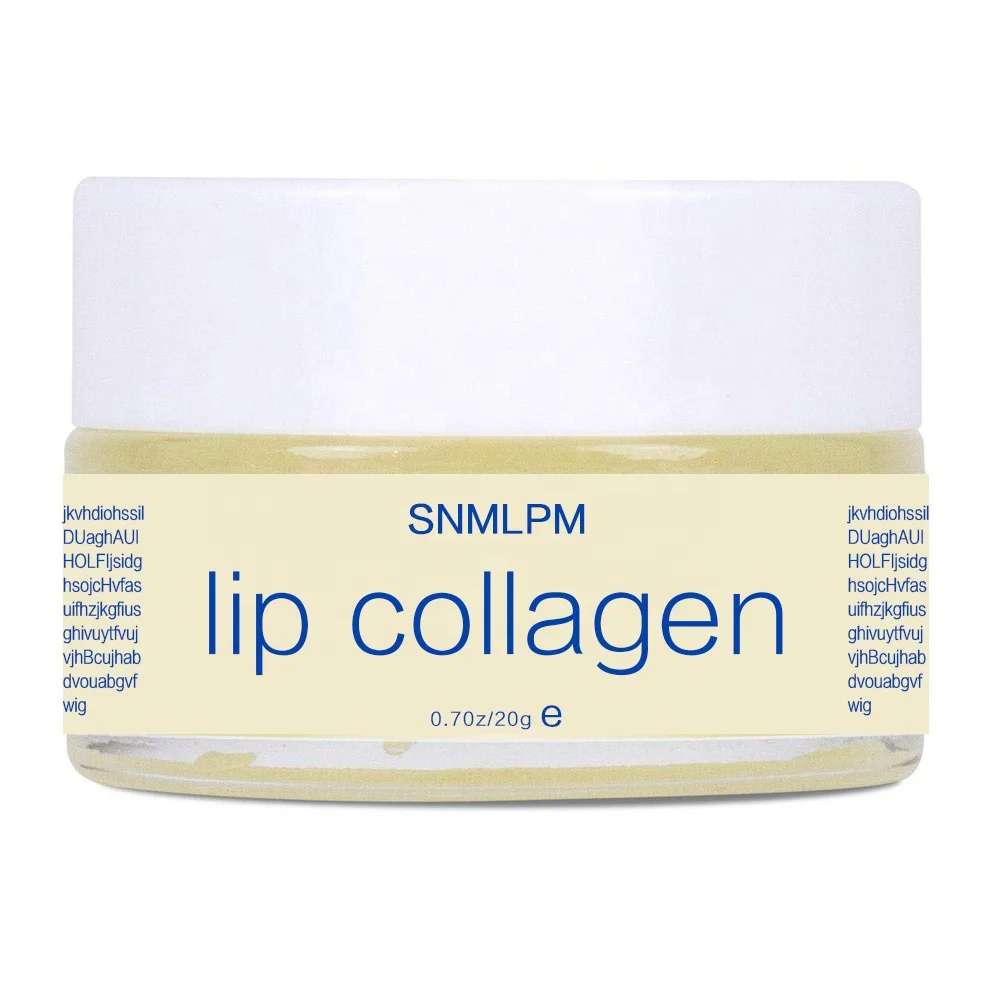 SNMLPM Private Label Vegan Vitamin E Collagen Lip Mask & Scrub Balm Moisturizer Sleeping Mask
