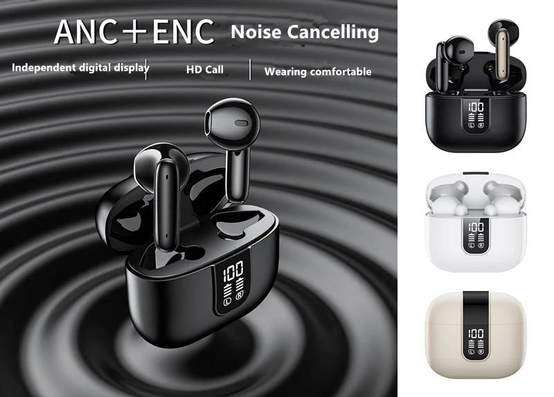 J11 In-ear Earbuds Headphone Sports Led Display Wireless BT Gaming  Earphones 400 MAH Largge Battery TWS Headphones