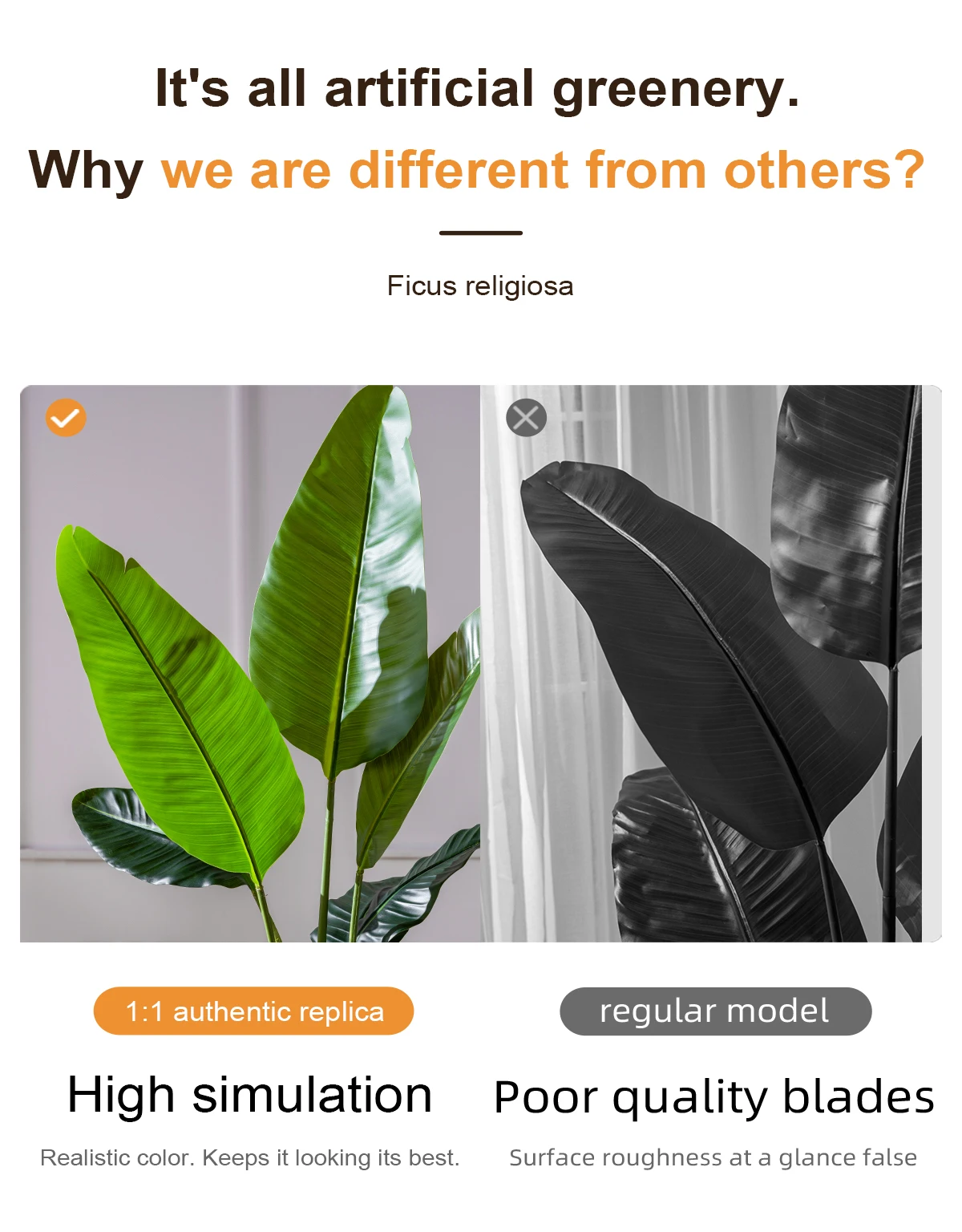 product artificial plants travelers banana palm trees indoor decorative faux plants home hotel garden decor-14