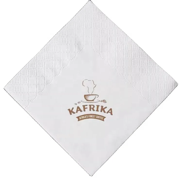 Пользовательские персонализированные высоковпитывающие Коктейльные салфетки черные печатные бумажные с логотипом