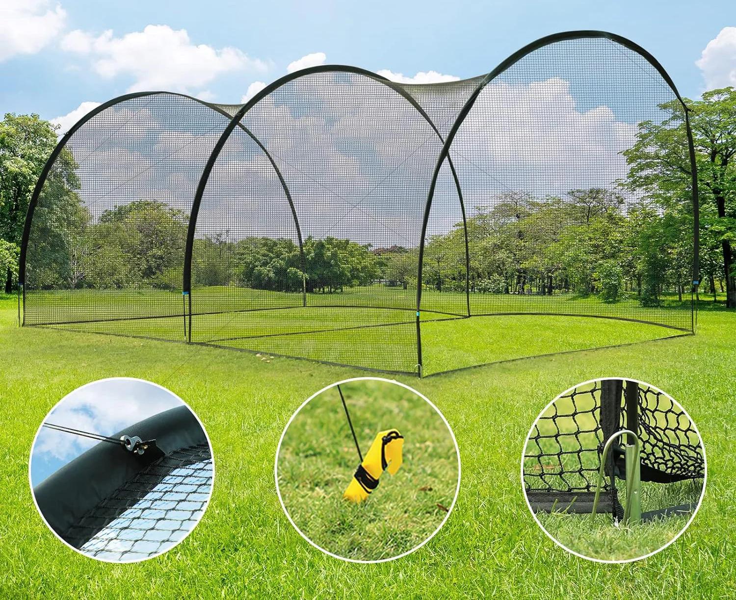Baseball Cage Netting Batting Cages Portable Baseball And Softball