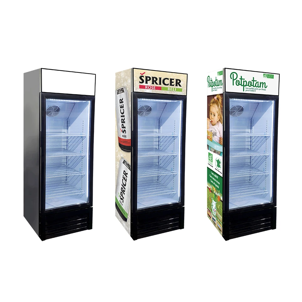 Meisda 190L SC190B Transparent Glass Door Refrigerator Commercial Display Soft Cold Drink Fridge for Sale