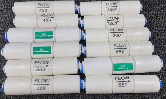 Waste Water Flow Restrictor 200CC for RO Water System 450CC Quick Connect 1500CC Flow Regulate Resstrictor