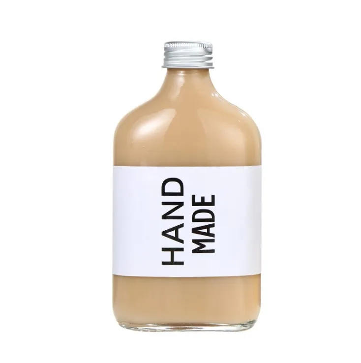 Clear Empty Cold Brew Coffee Juice Water Wine Rectangle Glass Bottle for Beverage Wine Liquor Tea Milk