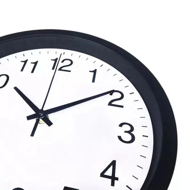 Бесшумные кварцевые настенные часы, 7-дюймовые простые украшения для гостиной, офиса, дома