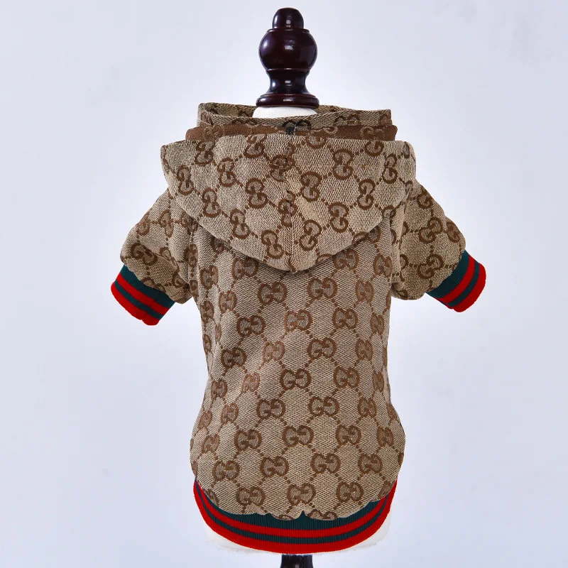 Highend Luxury Fashionable Large Small Pet Coat Dogs Clothes Brands Designer Clothes For Dogs