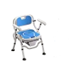 Pliable bleu avec cuvette de toilette
