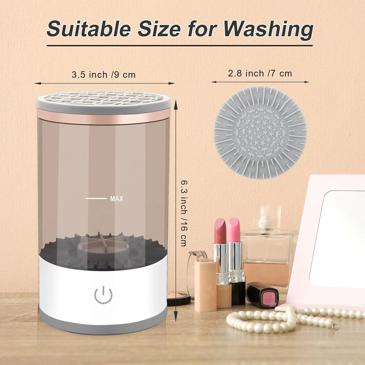 Usb Lazy Electric Makeup Brush Cleaner Automatic Brush Washer Quick