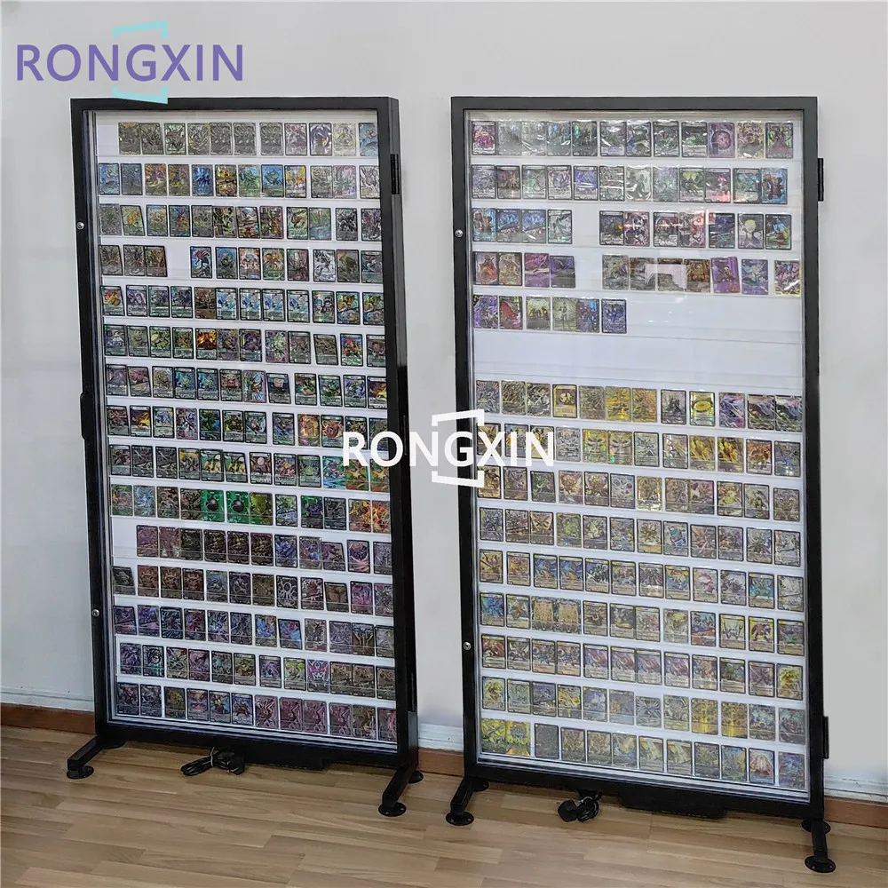 trading card display case 9-Card Wall Mount Display Case for 35pt Trading Cards (UV ONE-TOUCH Ma