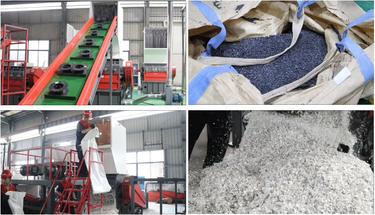 PET Polyester Fiber Recycling Machine Textile Scrap Grinder