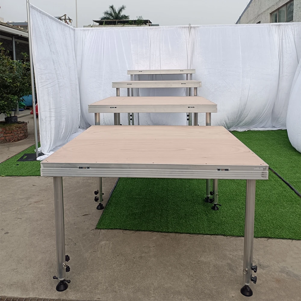 1x2m Easy Moving Choir Stage Platform and Riser for Wedding Decorations