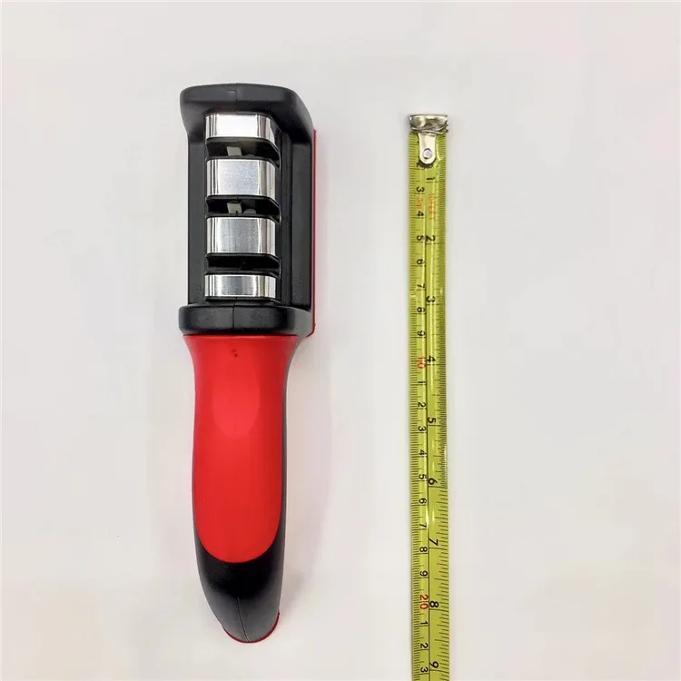 3 in 1 Manual Knife Sharpening Kitchen Accessories Professional 4 Stage Manual Kitchen Knives Rolling Sharpening Tool