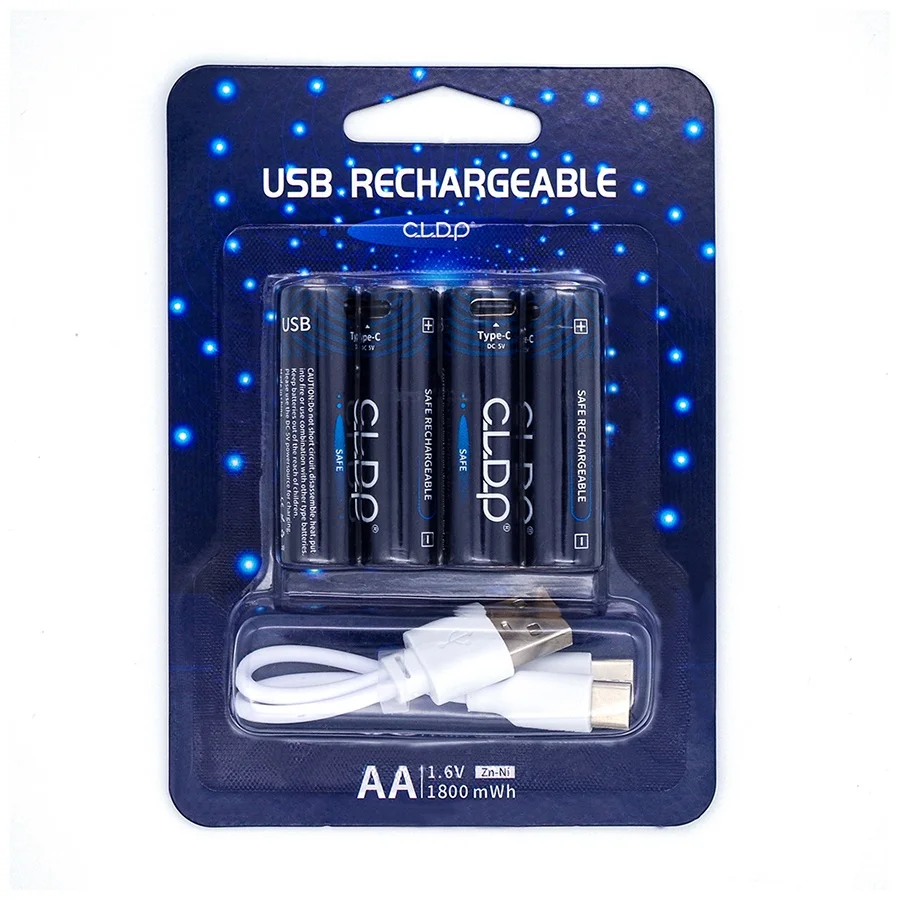 Safe Precharged Universal Compatibility Type C Zincnickel Aa Usb