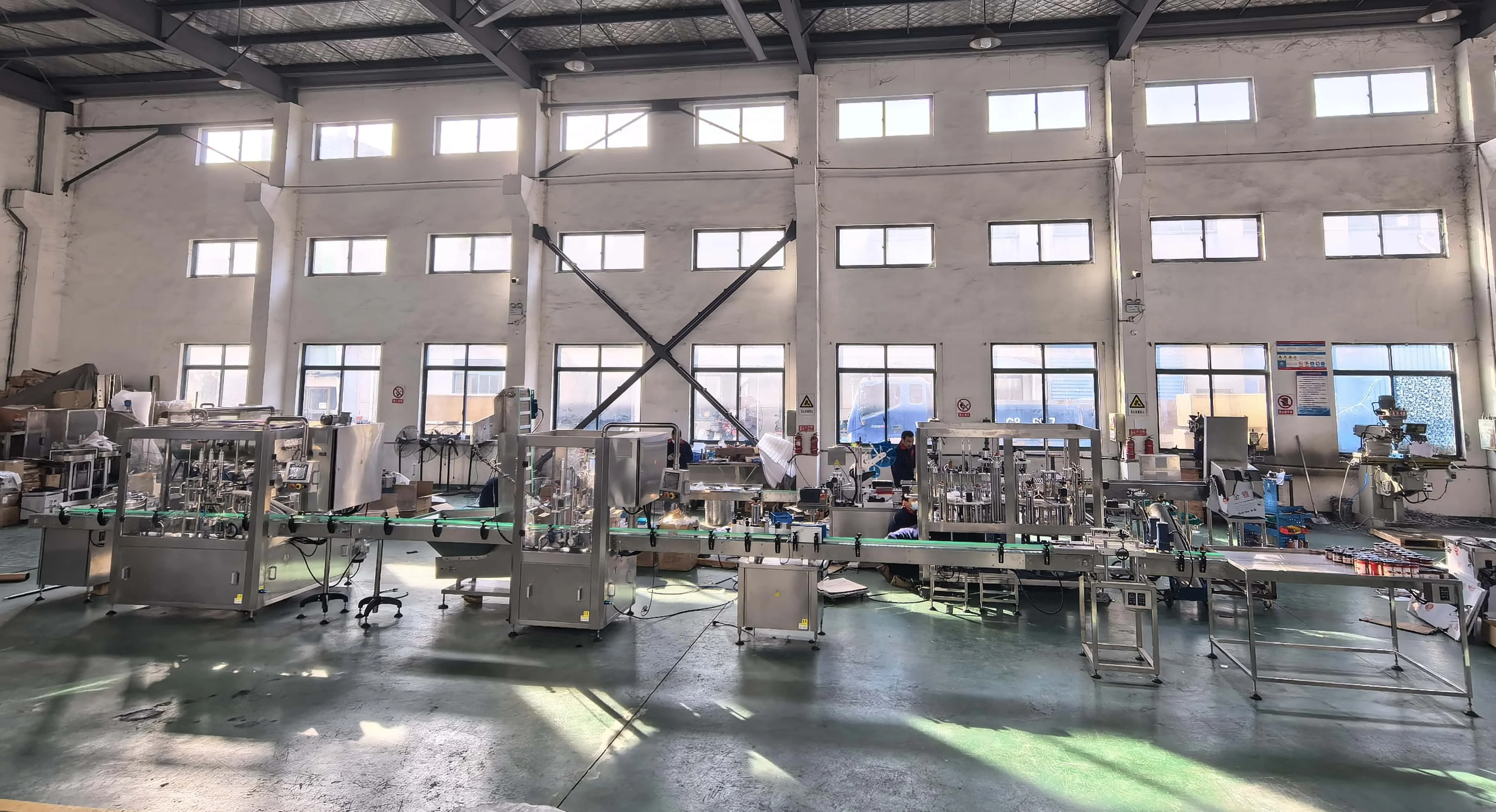 Automatic Glass Jar Filling Capping Line  for Jam Ketchup Honey Filler manufacture