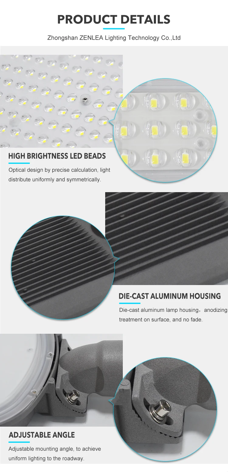 Ip66 Waterproof Outdoor Road Light Lamp 3030 SMD 30w 50w 100w 150w 200w 240w Led Streetlight