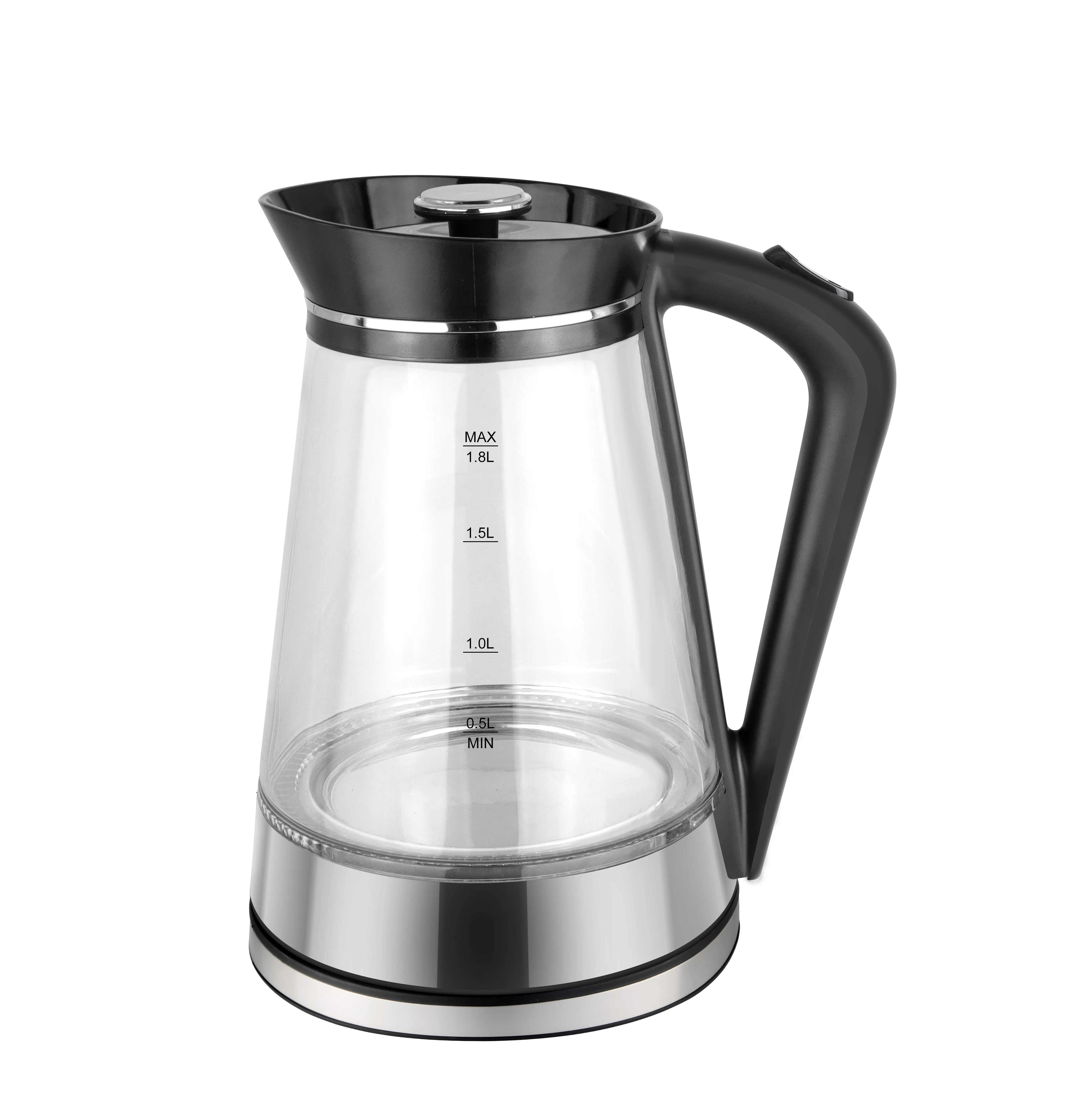 1500w Electric Glass Kettle 1.8l Glass Material Boiling Water Kettle