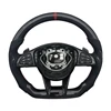 With vibration+Leather+Carbon Fibre+red Top Stripe+red Stitching